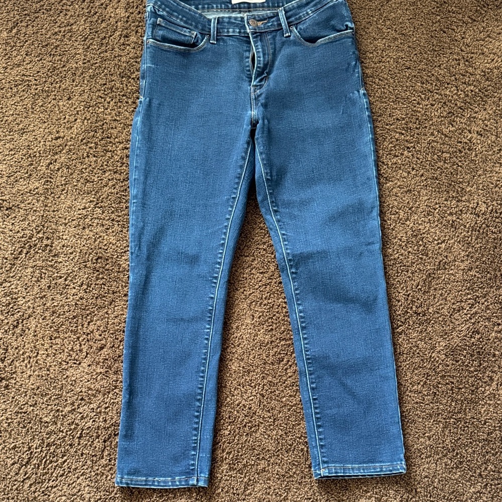 Levi's Women's Mid Rise Skinny Jeans in Blue
